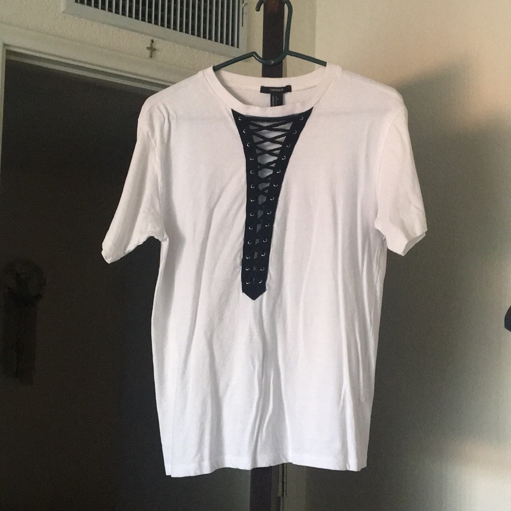 Lace up shirt